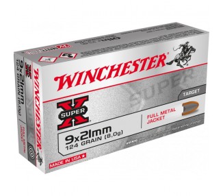 CARTUCCE CAL.9 X 21 WINCHESTER GR.124 FMJ C/50