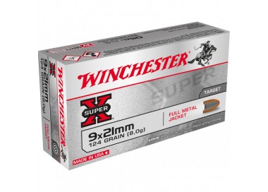 CARTUCCE CAL.9 X 21 WINCHESTER GR.124 FMJ C/50