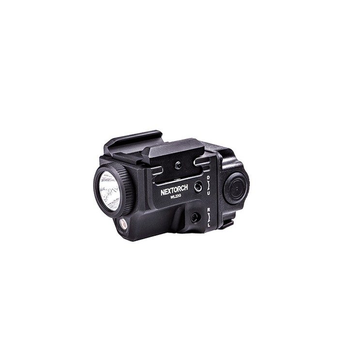 TORCIA PER PISTOLA 650 LUMENS C/LASER VERDE