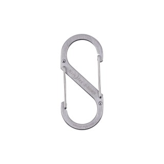 MOSCHETTONE DUAL CARABINER GRANDE SILVER