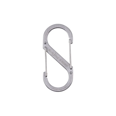 MOSCHETTONE DUAL CARABINER GRANDE SILVER