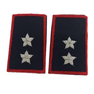 GRADI CARABINIERI RICAMATI TENENTE TUBOLARI NERI