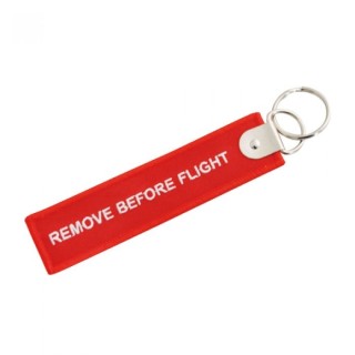 PORTA CHIAVI IN TESSUTO REMOVE BEFORE FLIGHT AERONAUTICA MILITARE
