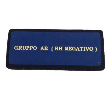 TARGHETTA GRUPPO SANGUIGNO