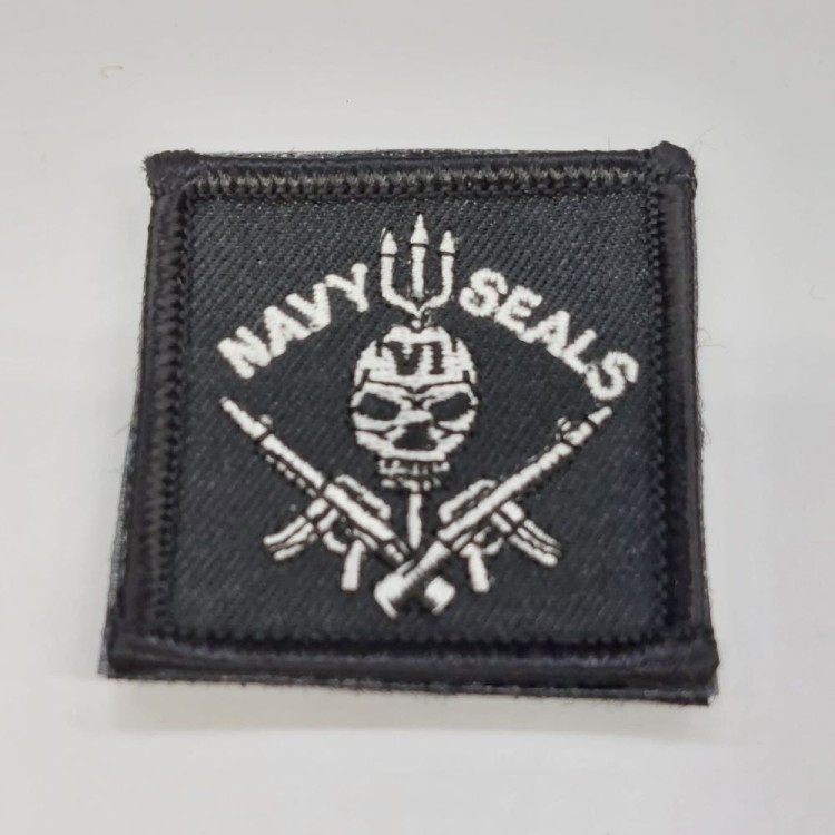 RICAMO NAVY SEALS NERO C/VELCRO