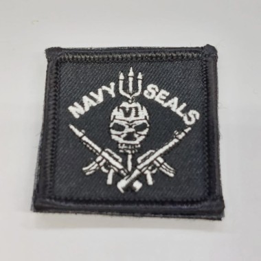RICAMO NAVY SEALS NERO C/VELCRO