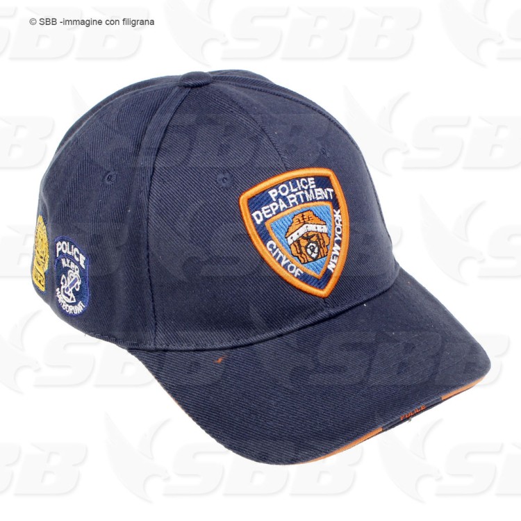 BERRETTO COTONE BLU NYPD