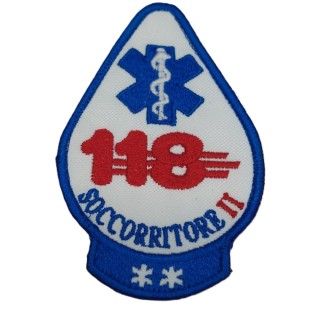 RICAMO GOCCIA SOCCORRITORE 118