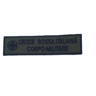 RICAMO CROCE ROSSA CORPO MILITARE BASSA VISIBILITA'