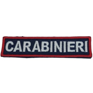 SCRITTA CARABINIERI BORDO ROSSO