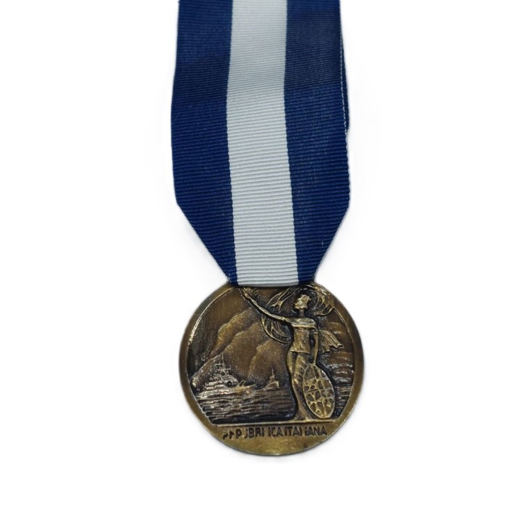 MEDAGLIA MARINA LUNGA NAVIGAZIONE BRONZO CON NASTRO