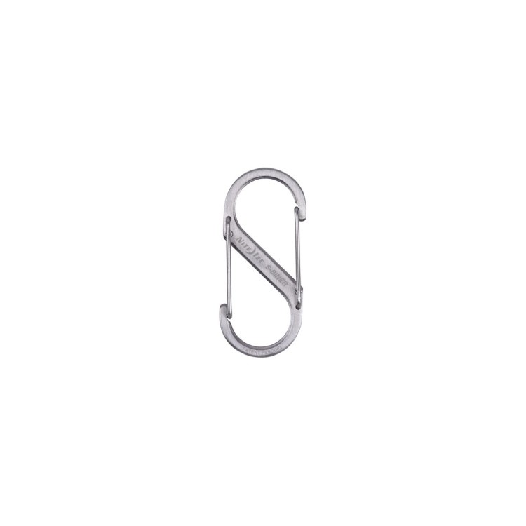 MOSCHETTONE DUAL CARABINER PICCOLO SILVER