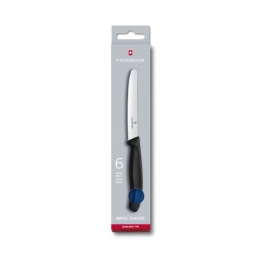 VICTORINOX COLTELLO TAVOLA ONDULATO BLU
