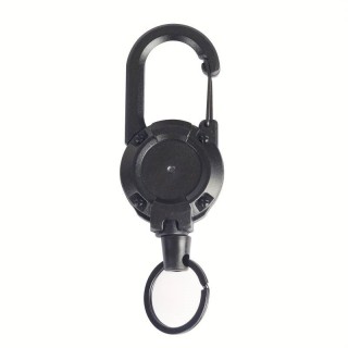 PORTA CHIAVI RETRATTILE NERO
