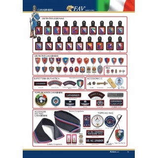 GRADI CARABINIERI VELCRO PER POLO