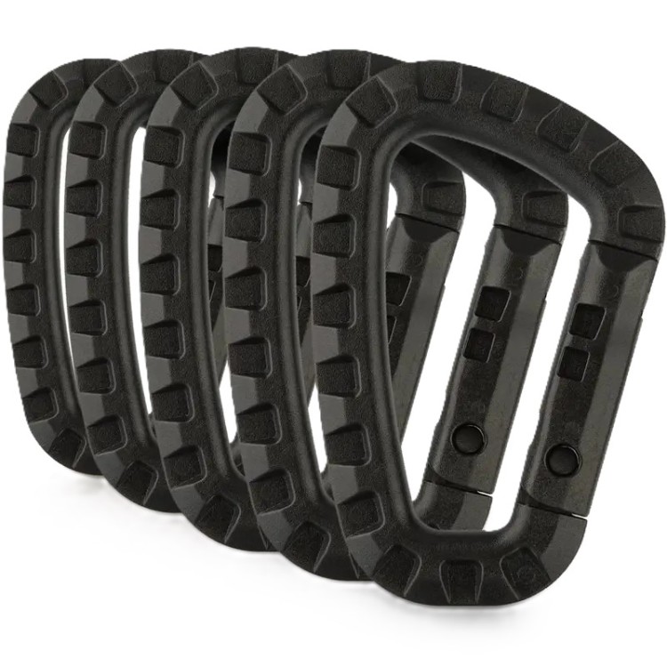 MOSCHETTONE TATTICO IN ABS NERO
