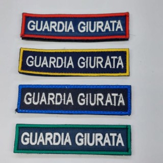 RICAMO GUARDIA GIURATA