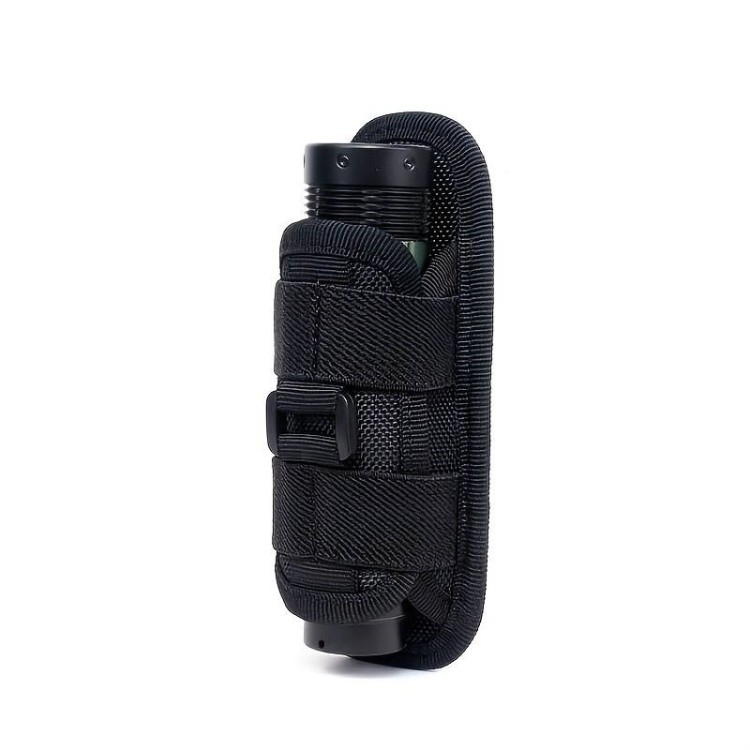 FODERO PER TORCIA IN CORDURA NERA C/CLIP